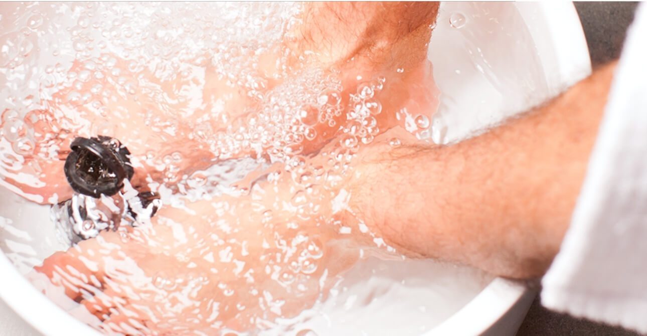 cura dei piedi 5 step